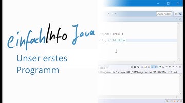 01 Unser erstes Programm - Einführung in Java und Eclipse