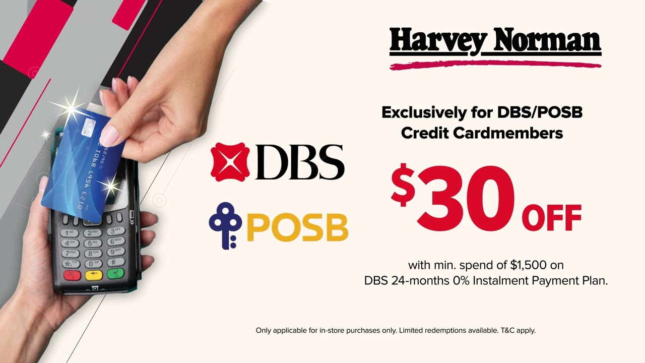 Harvey Norman's Biggest Credit Card & e-Wallet Promotions