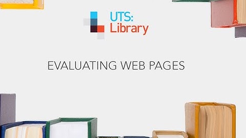 Evaluating web pages