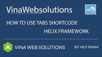 How to use Tabs Shortcode - Helix FrameWork