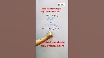 multiply any even number by 5 in just 2 seconds
