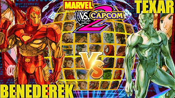 MvC2 Mvci Umvc3 TEXAR vs BENEDEREK Fightcade pt 2