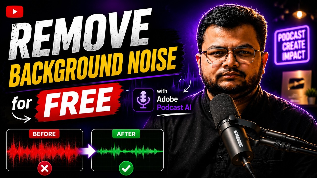 Remove Background Noise for FREE with Adobe Podcast AI | Tutorial | PTAS Creator Hub