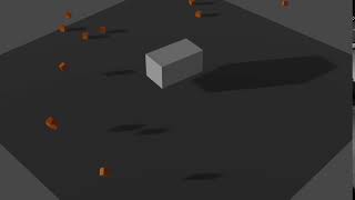 Animation of rectangle spinning in blender 2.91