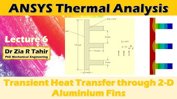 ANSYS Heat Transfer Analysis 6 | Transient Heat Transfer through 2-D Aluminium Fins