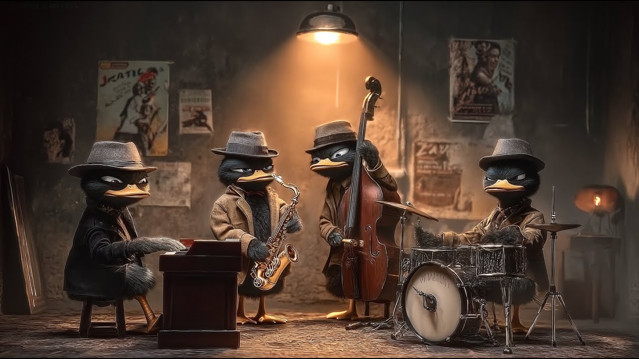 Focus Mode ON: Duck Jazz Quartet | Swinging Through the Warm Light