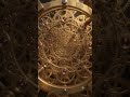Inside An Antique Golden Clock #reelfactory #Satisfying #goldenclock #antique