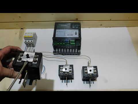 Установка и схема подключения трехфазного счетчика через трансформаторы тока на базе Меркурий 230
