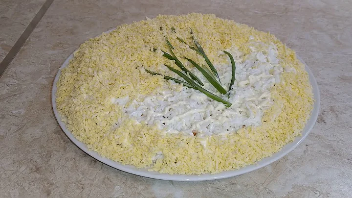 мимоза со сливочным маслом без моркови