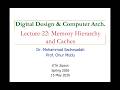 Digital Design & Comp. Arch: L22: Memory Hierarchy and Caches (Spring 2026)