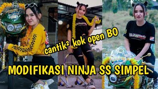 CEWEK CANTIK MONTOK BOHAY || NAIK MODIFIKASI NINJA SS SIMPEL