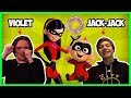 The Incredibles Voice Cast Funny Moments (Jack-Jack, Violet & Edna Mode)