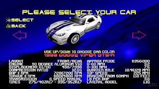 Test Drive 5  All Cars List PS1 Gameplay HD