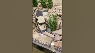 small addictions rc wooden teeter-totter crawler course scx24 jeep gladiator #youtubeshorts #rc