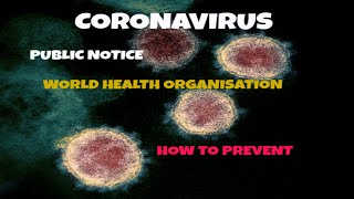 CORONAVIRUS PANDEMIC UPDATE: PREVENTION OF COVID-19 | WHO recommendations