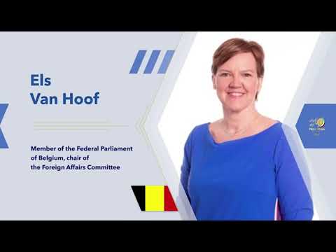 Belgian MP Els Van Hoof’s remarks on Day 2 of the Free Iran Global Summit – July 19, 2020