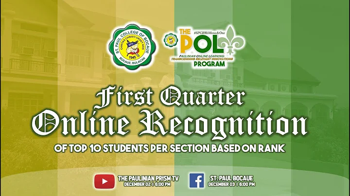 First Quarter Online Recognition