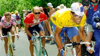 El ataque mas BRUTAL en la montaña en el TOUR DE FRANCIA / Miguel Induráin 1995