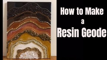 6. Chocolate Resin Geode DIY Tutorial / Part 2 of How to make a gorgeous Geode using barriers
