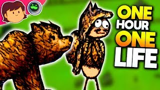CREANDO CIVILIZACIÓN + ATAQUE DE OSO | Una hora, una vida - Juego de simulador de vida difícil. ¡... screenshot 1