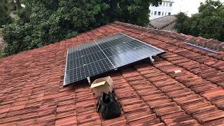 DIY Solar Panel Install on clay tile roof