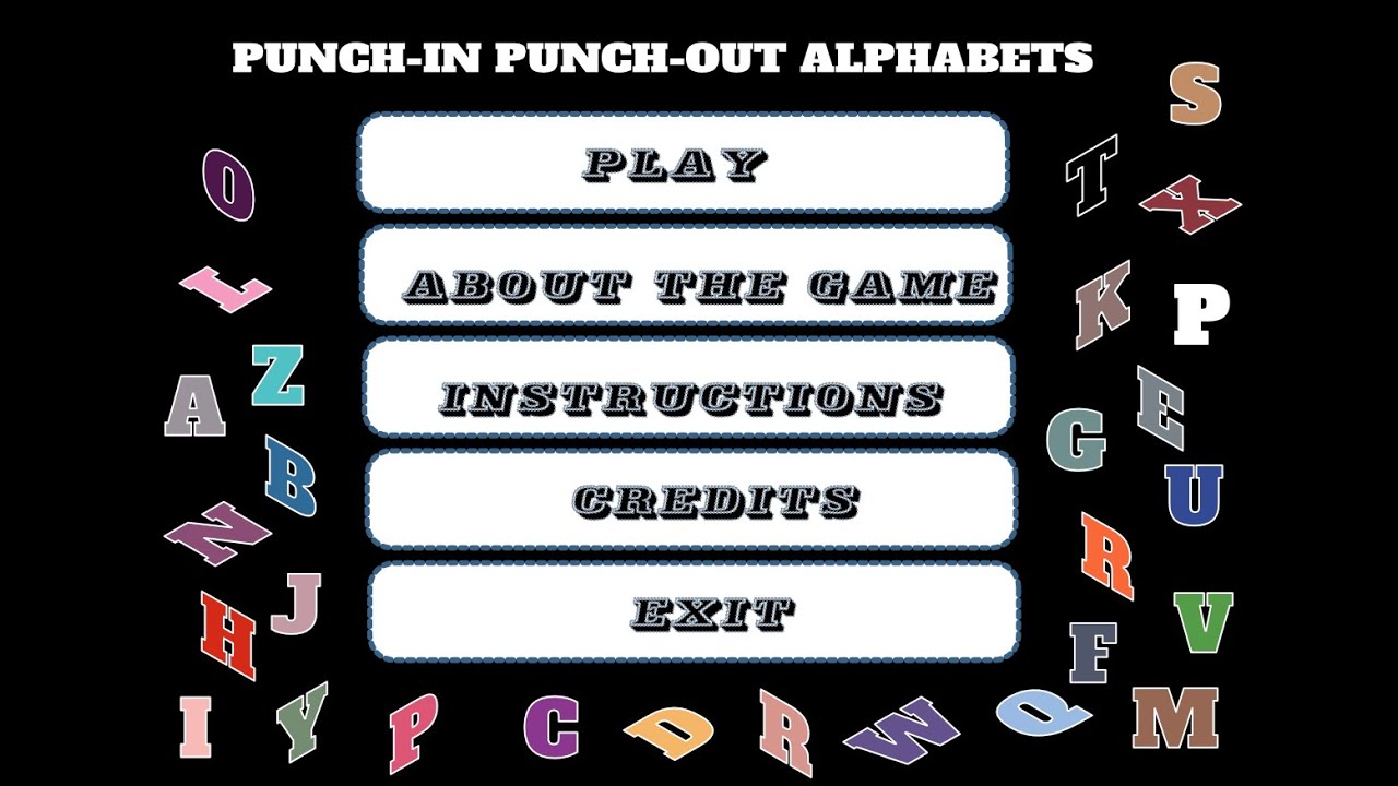Punch In Punch Out Alphabet gameplay physical and digital gameplay