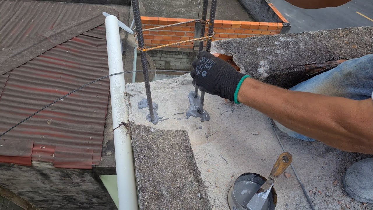 implente de coluna na laje # importante