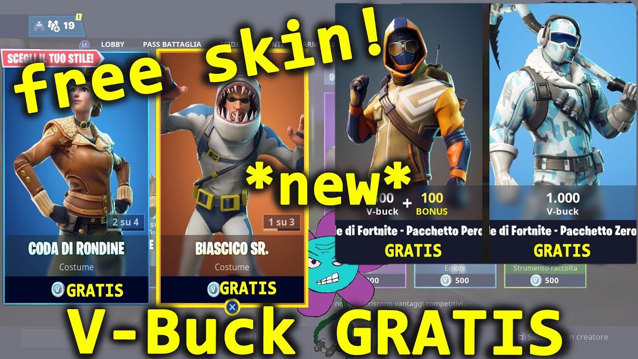 Come fare Vbuck GRATIS su fortnite, skin gratis e PASS ... - 1280 x 720 jpeg 195kB