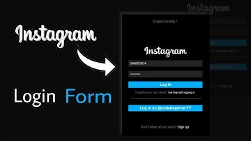 Instagram Login Form Clone Using HTML and CSS | HTML and CSS Projects