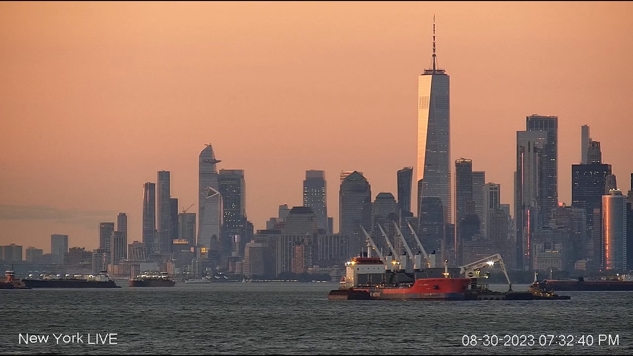 🔴 NYC LIVE - HARBOR VIEW - September 24, 2026 - Night and Morning