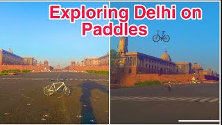 Exploring Delhi on paddles ☮️