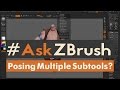 #AskZBrush - "How can I move and pose more then one Subtool without merging the Subtools?"