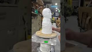 Part 2 DIY Graveyard Bust   Spray Water, Wait 10 Mins! Workshop Secret REVEALED! #sculpture #Loctite