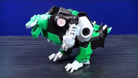 2015 TRANSFORMERS ROBOTS IN DISGUISE 1 STEP GRIMLOCK VIDEO TOY REVIEW