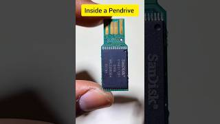 Inside a SanDisk pendrive 🔥 #circuitstories #electronics #pendrive #inside