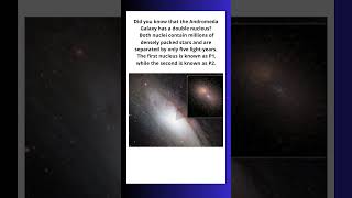 What is Andromeda’s double nucleus #didyouknow  #curiosities#space #universe #astronomy #planet