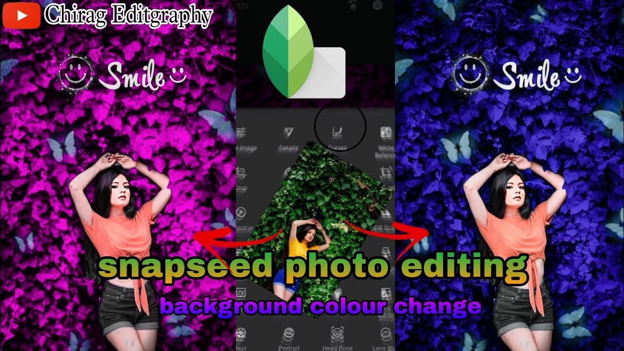 Snapseed blue effect photo editing snapseed colour change snapseed