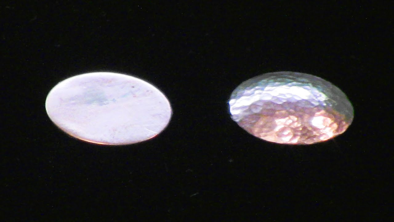Hammered Copper Domes Made Without A Dapping Block - YouTube