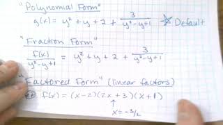 PreCal Video Notes U7 Day 3 Remainder and Factor Theorems