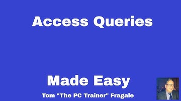 access queries - How to create queries in Microsoft Office365 Access - video tutorial for beginners