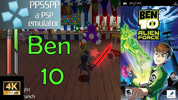 Ben 10: Alien Force - PSP 4K Ultra HD Gameplay (PPSSPP)