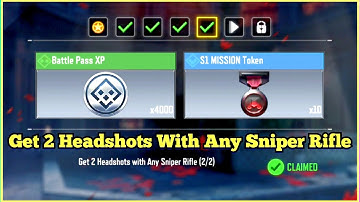 Call Of Duty Mobile Get 2 Headshots With Any Sniper Rifle Task Complete