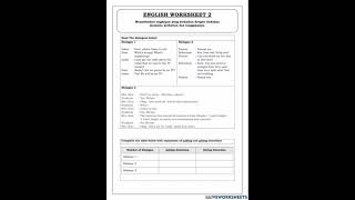 Worksheet Asking and giving opinion