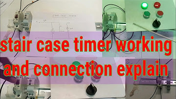 Simple Stair case timer working and connection diagram explaining new