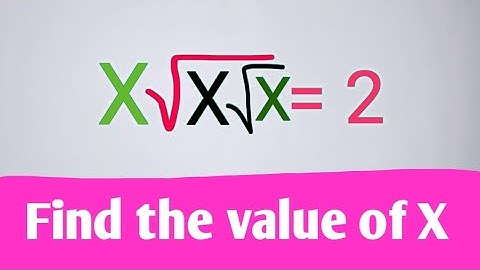 A Nice Math Olympiad Exponential Problem// Find The Value Of X