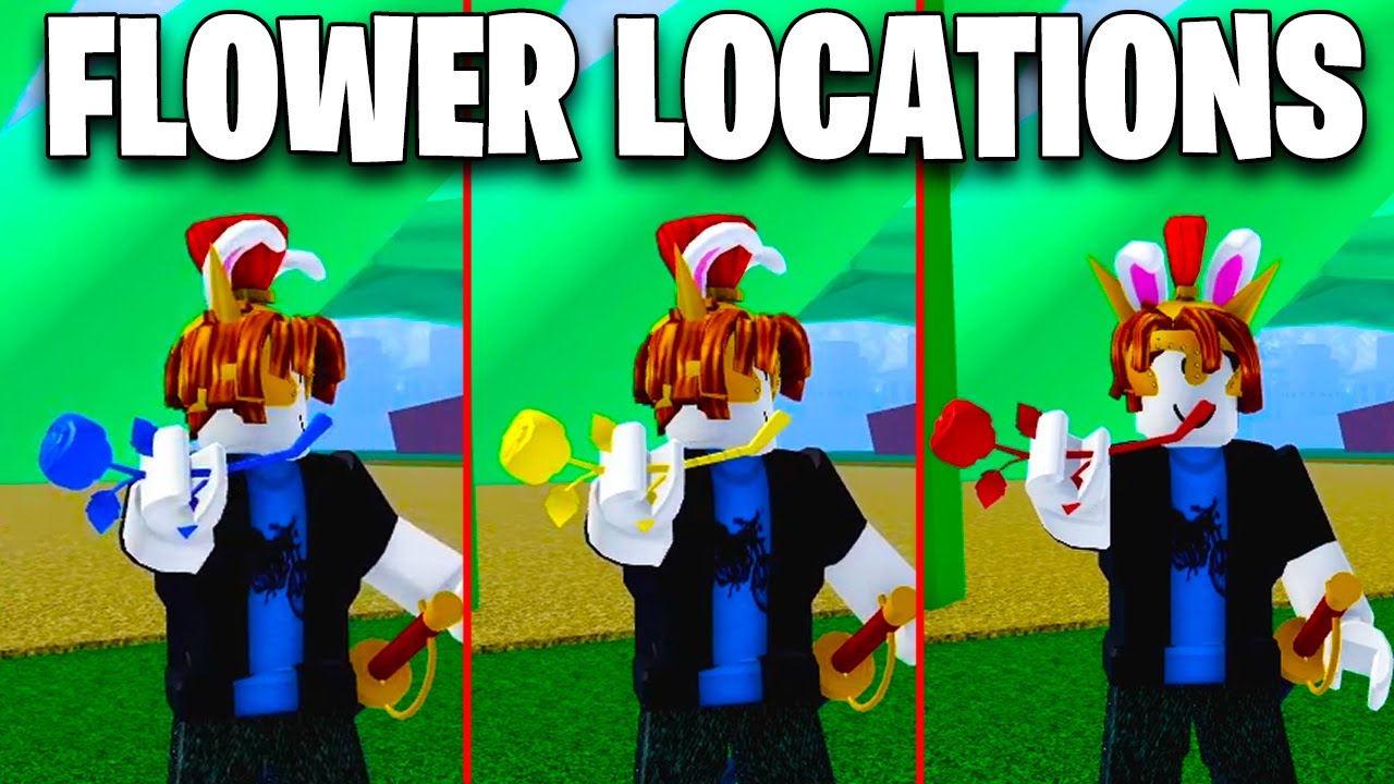 All Flower Locations to get Race V2   Blox Fruits