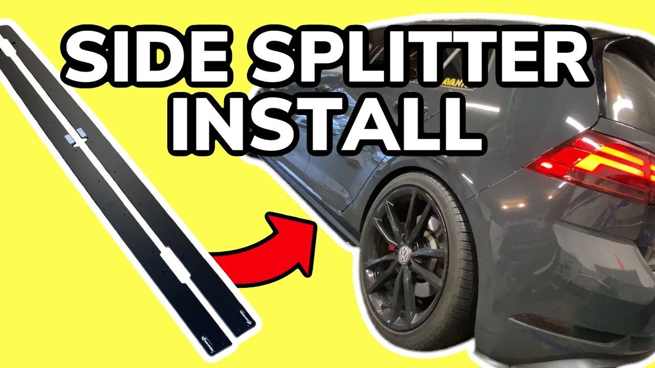 Установка бокового сплиттера aerofabb — MK7 и MK7.5 GTI