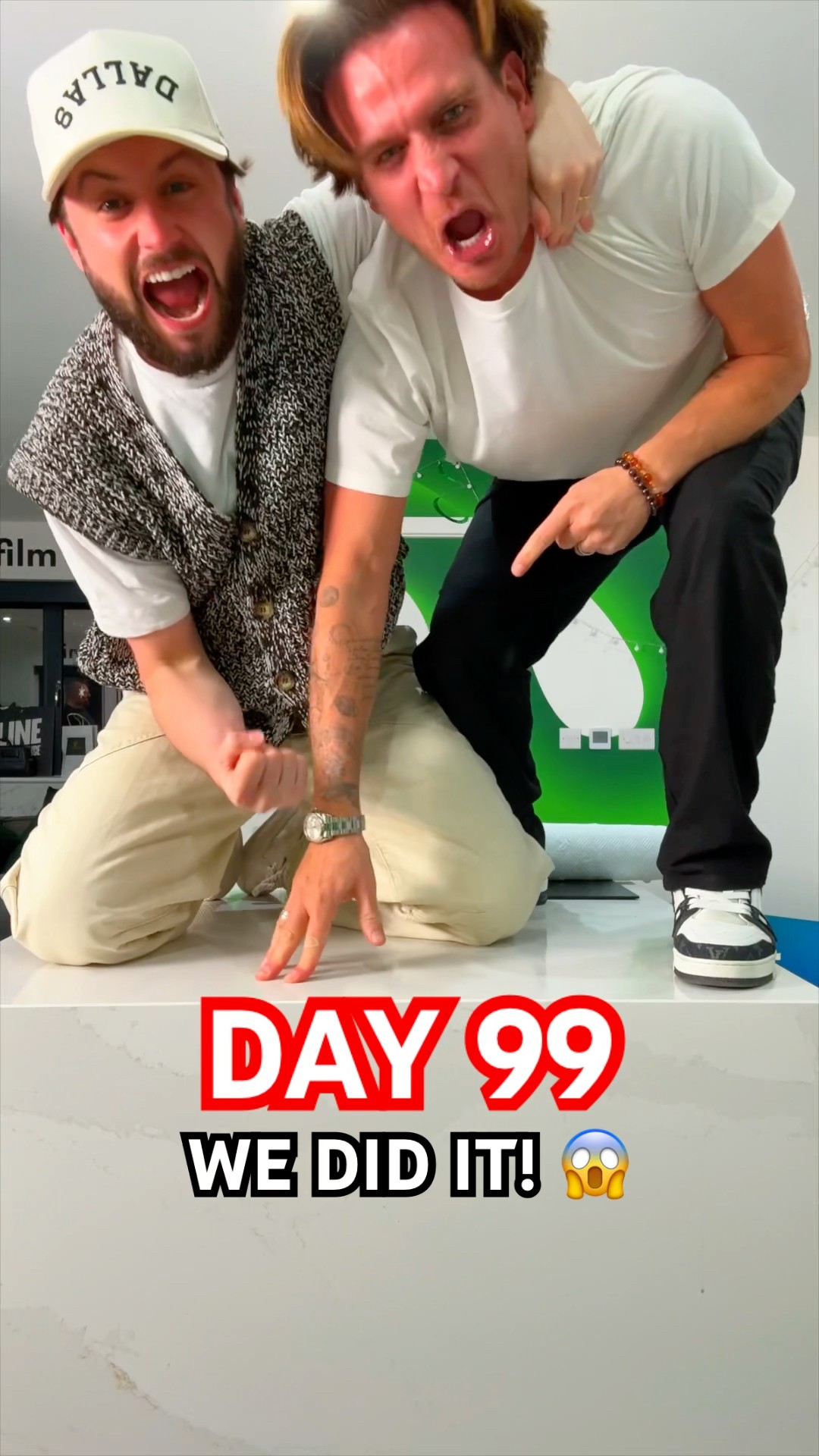 OMG!!!!!!! 1 attempt every day and on day 99 we have finally done it! ?❤️