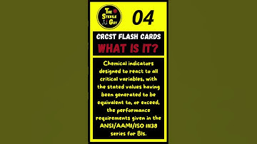 CRCST Flash Card #6 | #spd #sterileprocessing #thesterileguy