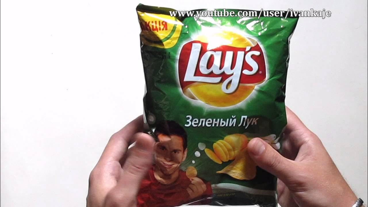 140 гр.Лейз со вкусом молодого ЗЕЛЕНОГО ЛУКА (Чипсы из натурального картофеля) 1